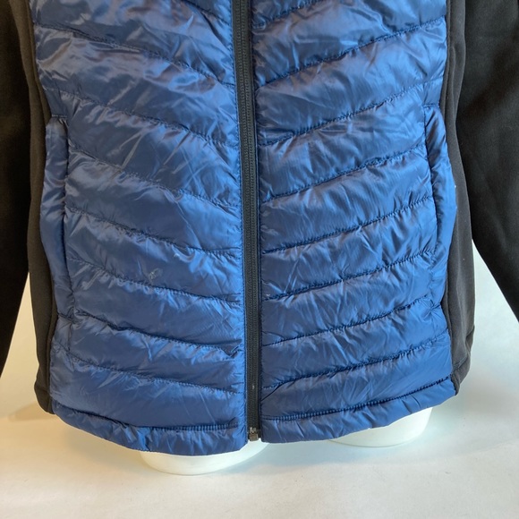 New 32 Degrees Blue Nylon Black Polyester Down Puffer size XL - Picture 3 of 12